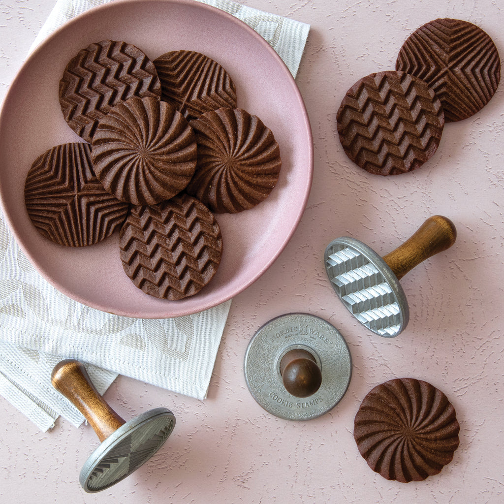 Nordic Ware Nordic Ware Geo Heirloom Cookie Stamps-Holykitchen