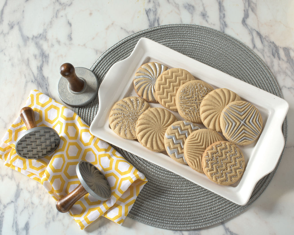 Nordic Ware Nordic Ware Geo Heirloom Cookie Stamps-Holykitchen