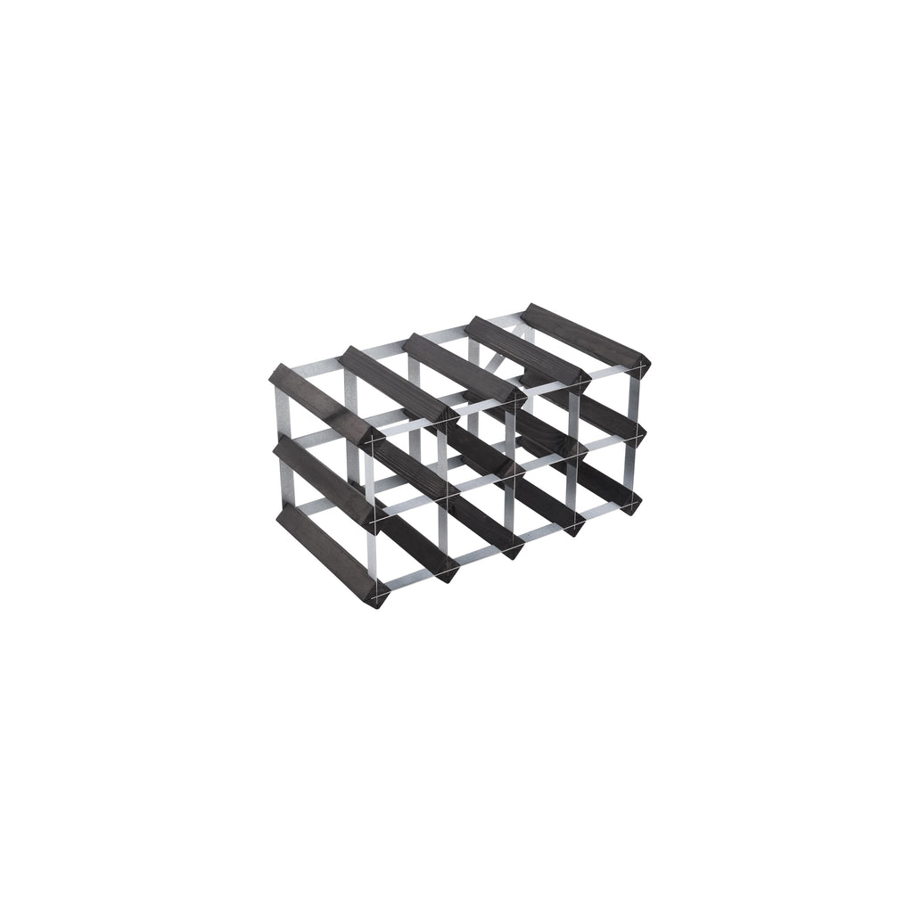 The Swedish Wine Rack Factory Vinställ 12 Flaskor Omonterat Svart-Holykitchen