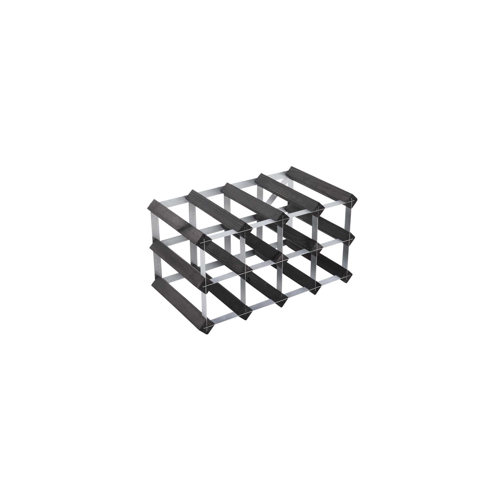 The Swedish Wine Rack Factory Vinställ 12 Flaskor Omonterat Svart-Holykitchen