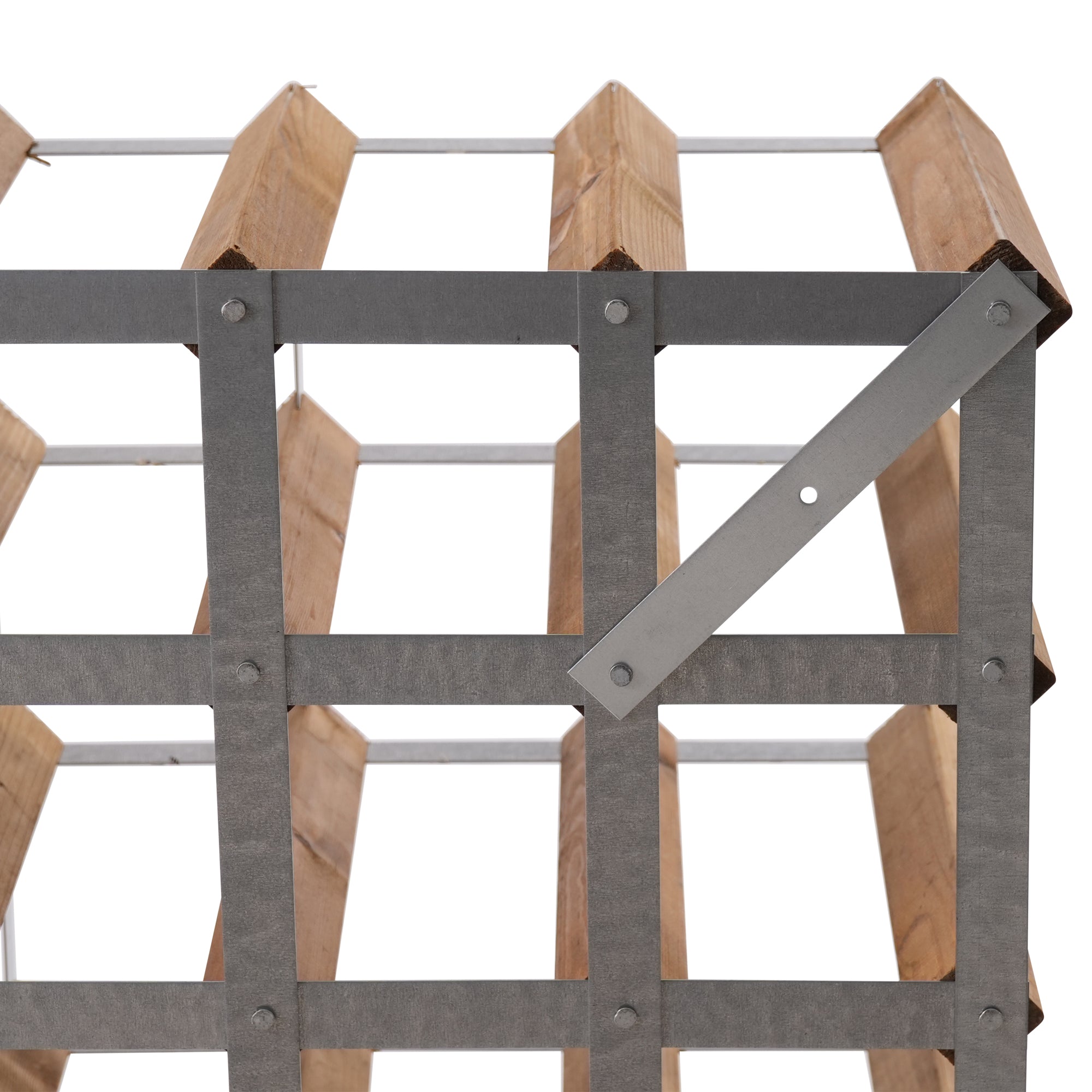 The Swedish Wine Rack Factory Vinställ 9 Flaskor Monterat Ljust Trä-Holykitchen