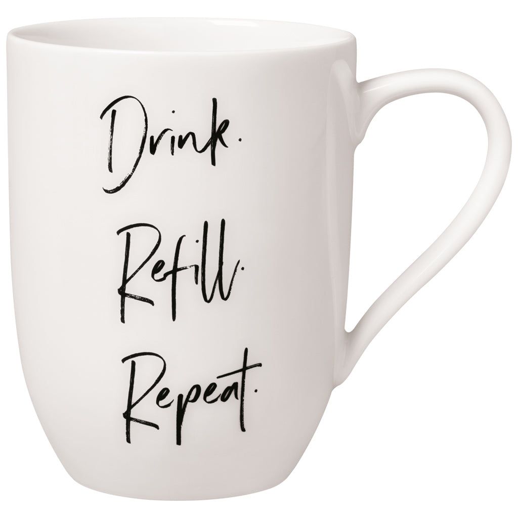 Villeroy & Boch Statement Mugg Drick. Fyll på. Upprepa. 29 cl