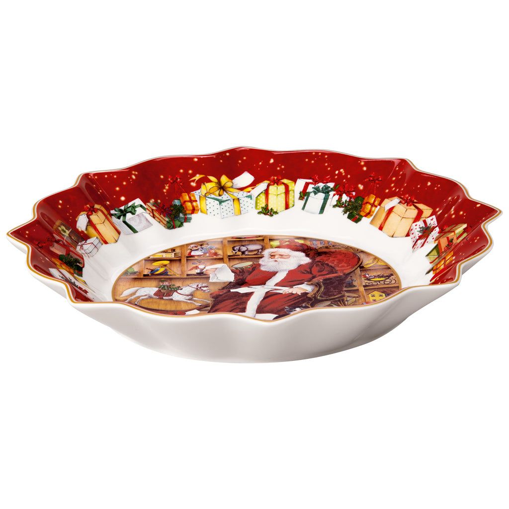 Villeroy & Boch Toy's Fantasy Skål stor, Tomten läser önskelistor 430 ml