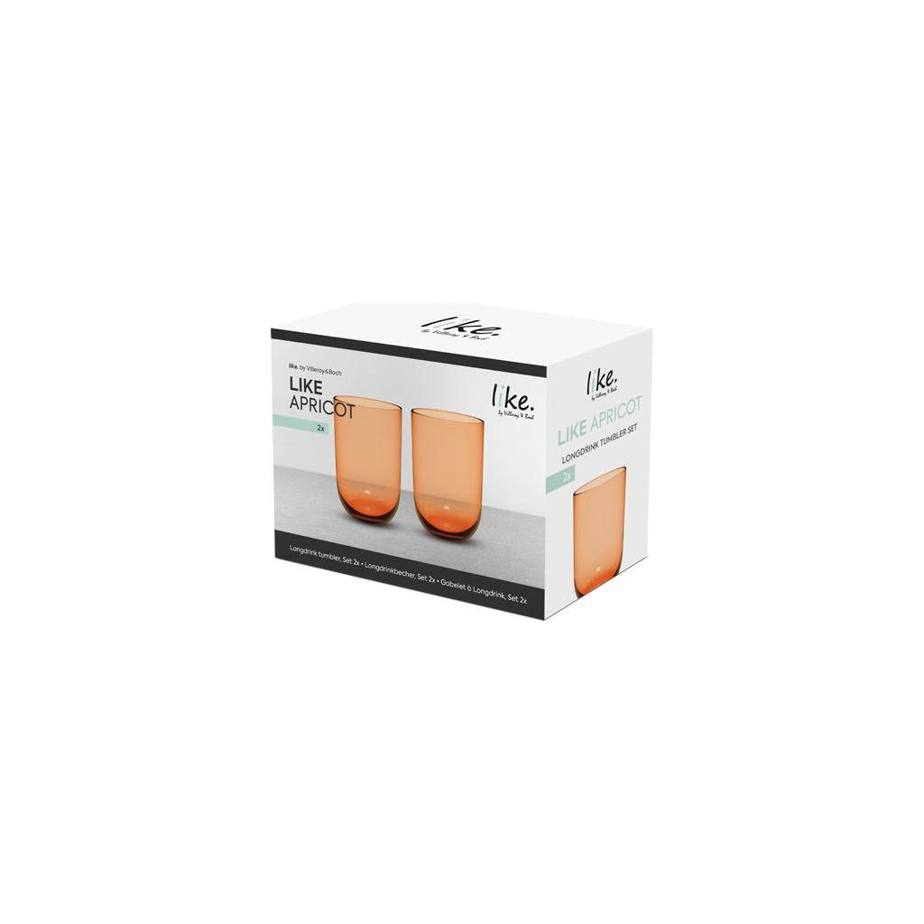Villeroy & Boch Like Apricot Longdrinksglas, Set 2 st 38 cl