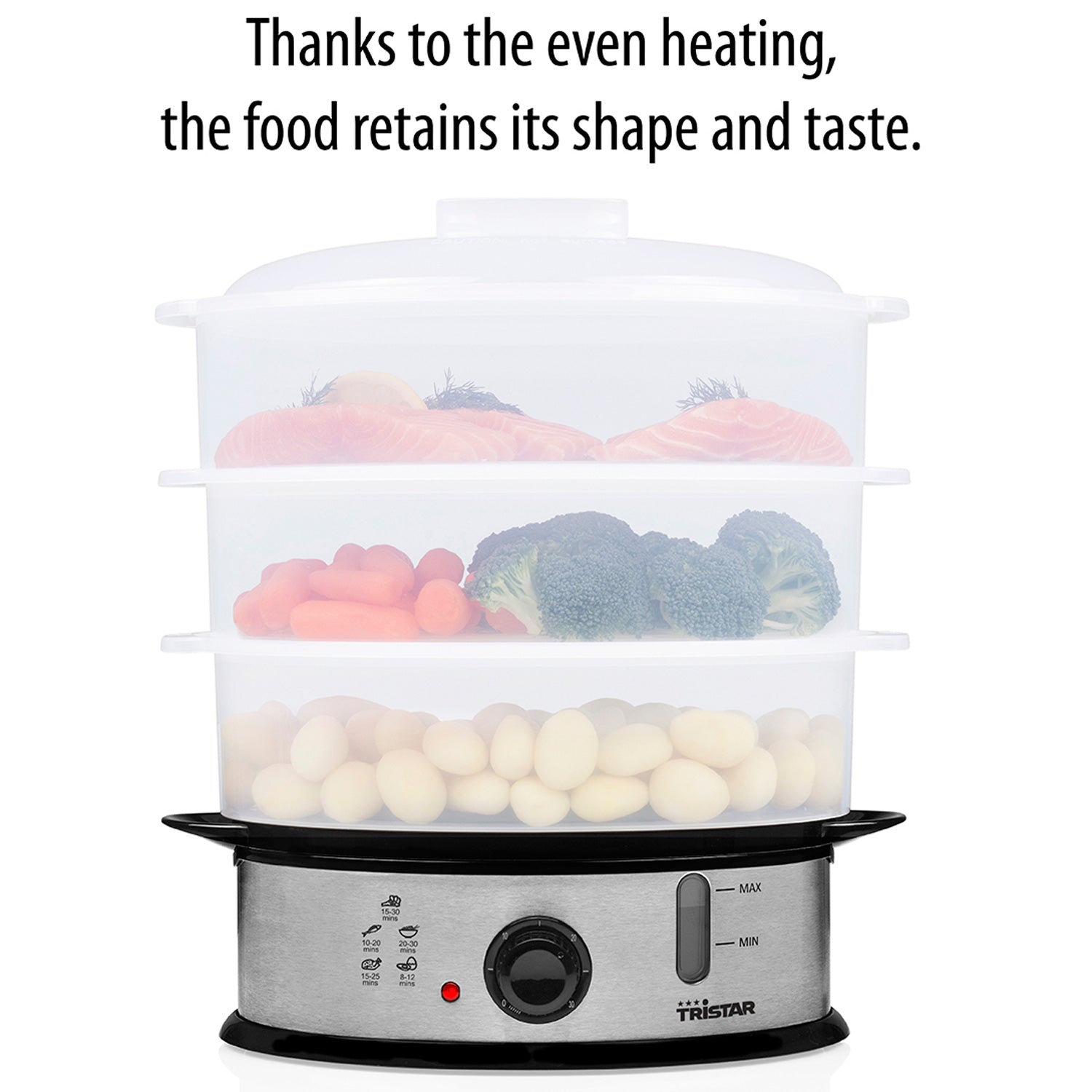Tristar Ångkokare Food Steamer BPA free VS-3914-Holykitchen