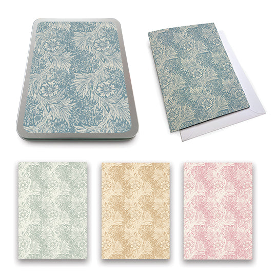 Morris Modern 8 Kort i plåtask Morris Modern Marigold -Blandade färger-Holykitchen
