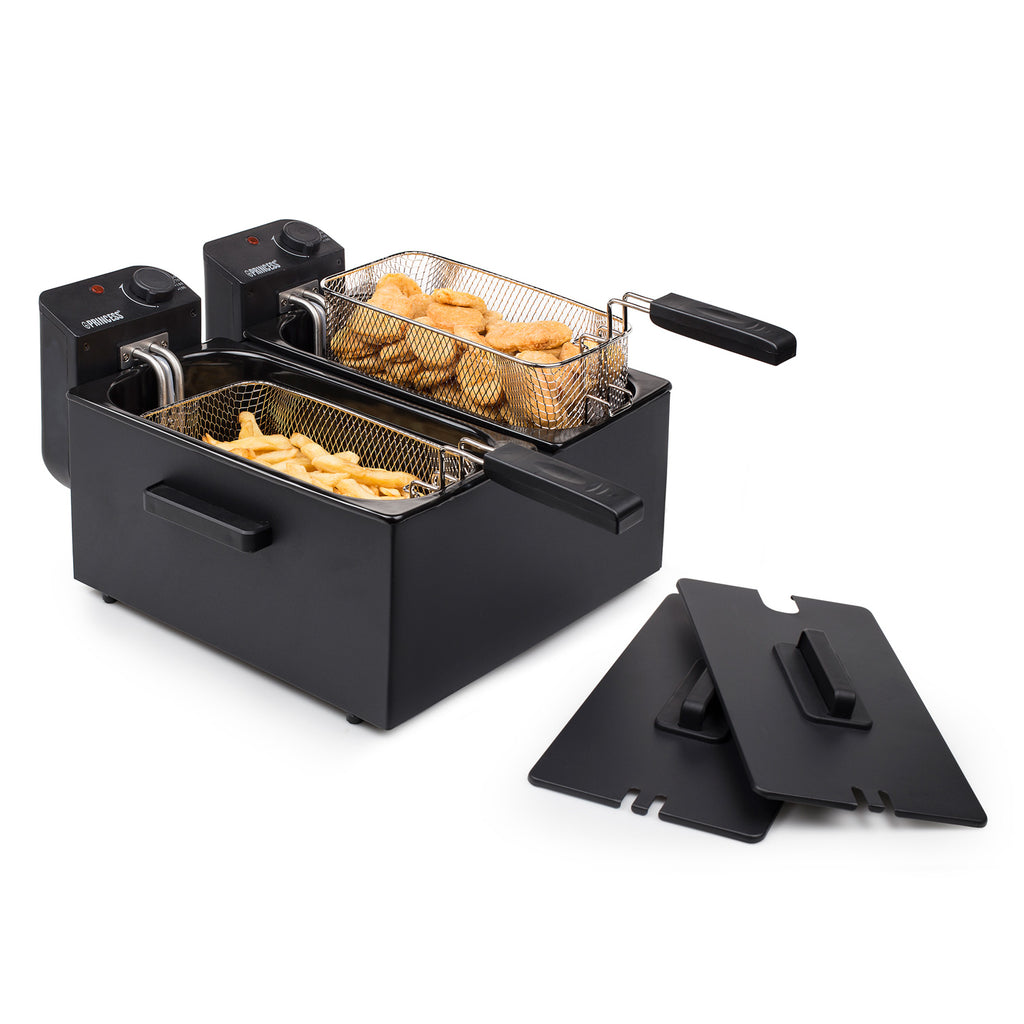 Princess Fritös Dubbel 2x3L 2x1800W Svart-Holykitchen