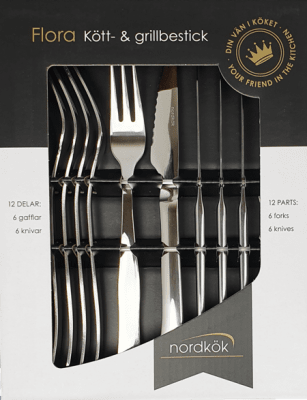 Flora Kött & grillbestick 12 delar