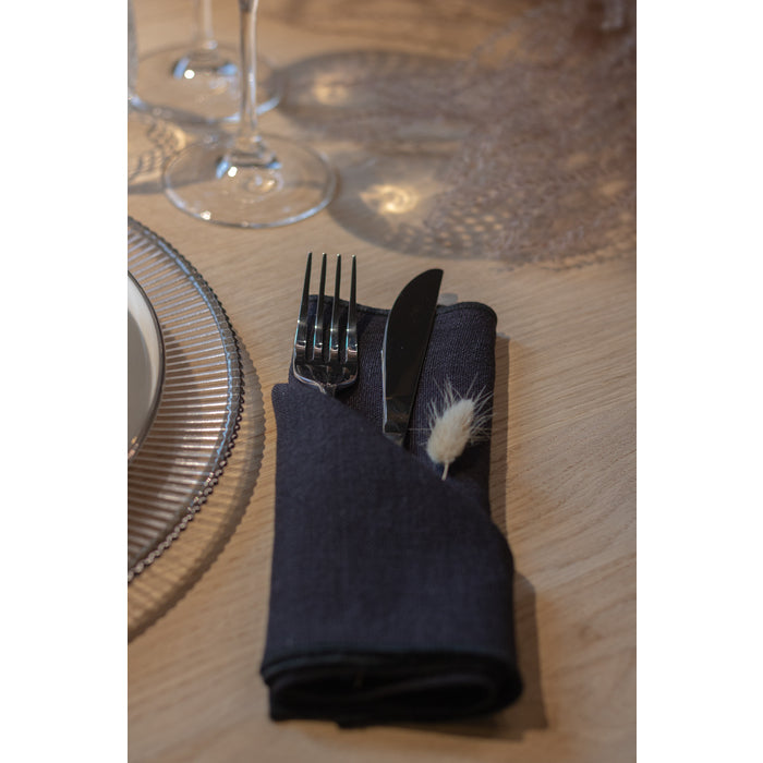 Stiernholm Kirei Linservett 2-pack svart-Holykitchen