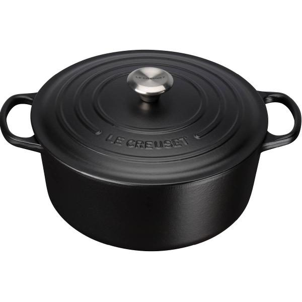 Le Creuset Signature Gjutjärnsgryta Rund 5,3 L Svart-Holykitchen