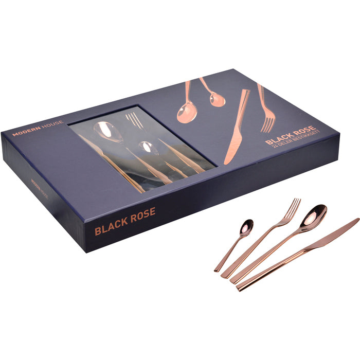 Modern House Black Rose Bestickset 24 delar-Holykitchen