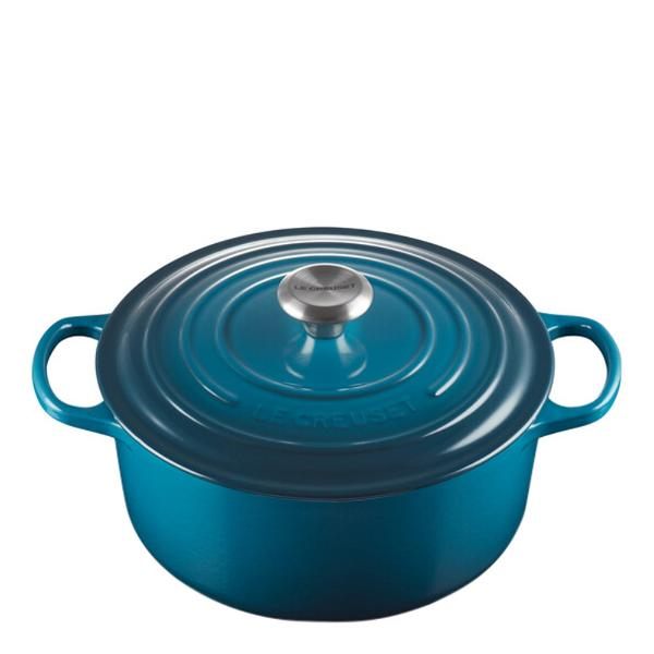 Le Creuset Signature Gjutjärnsgryta Rund 5,3 L Blå-Holykitchen