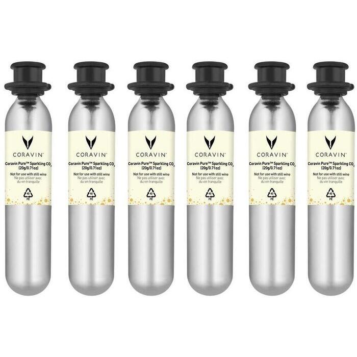 Coravin Pure CO2-kapslar 6-pack 20 g/27ml-Holykitchen