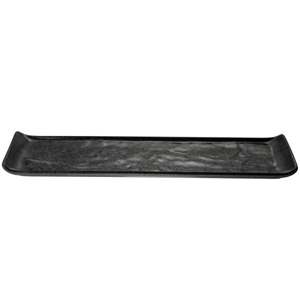 Stiernholm Mörke rektangulär tallrik 30x10 cm svart-Holykitchen