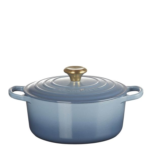 Le Creuset Signature gjutjärnsgryta rund 24 cm 4,2 L Chambray-Holykitchen