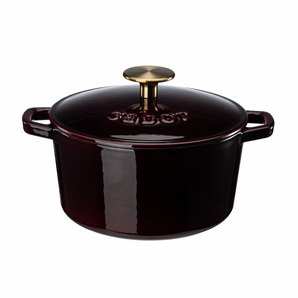 Sabor Gjutjärnsgryta 2 L zinfandel mässing-Holykitchen
