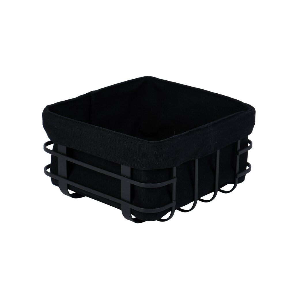 Modern House  Lundi brödkorg 19x19 cm svart