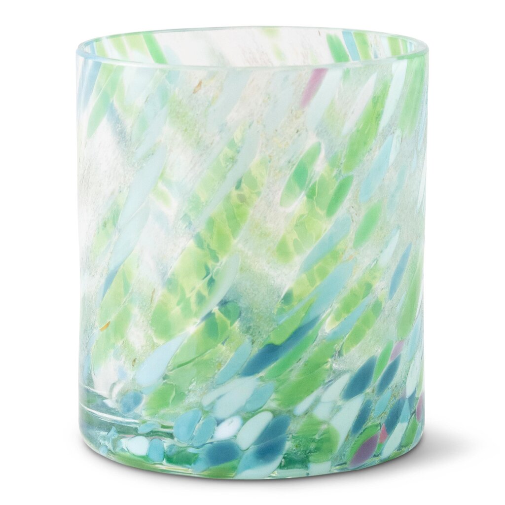 Magnor Swirl dricksglas/lykta grön multi 35 cl-Holykitchen
