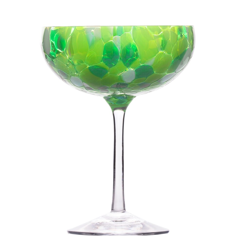 Magnor Swirl Champagneglas grön 22 cl-Holykitchen