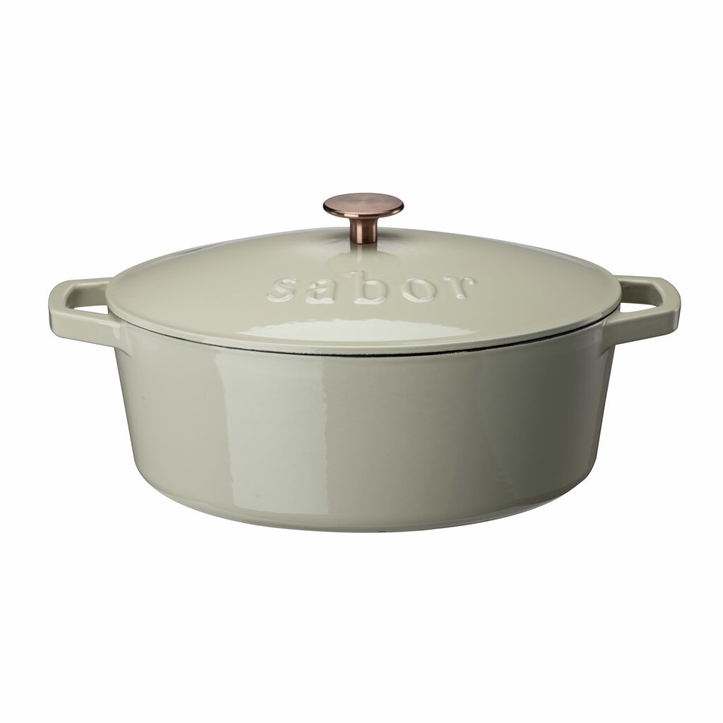 Sabor Gjutjärnsgryta 5,7 L varm grå-Holykitchen