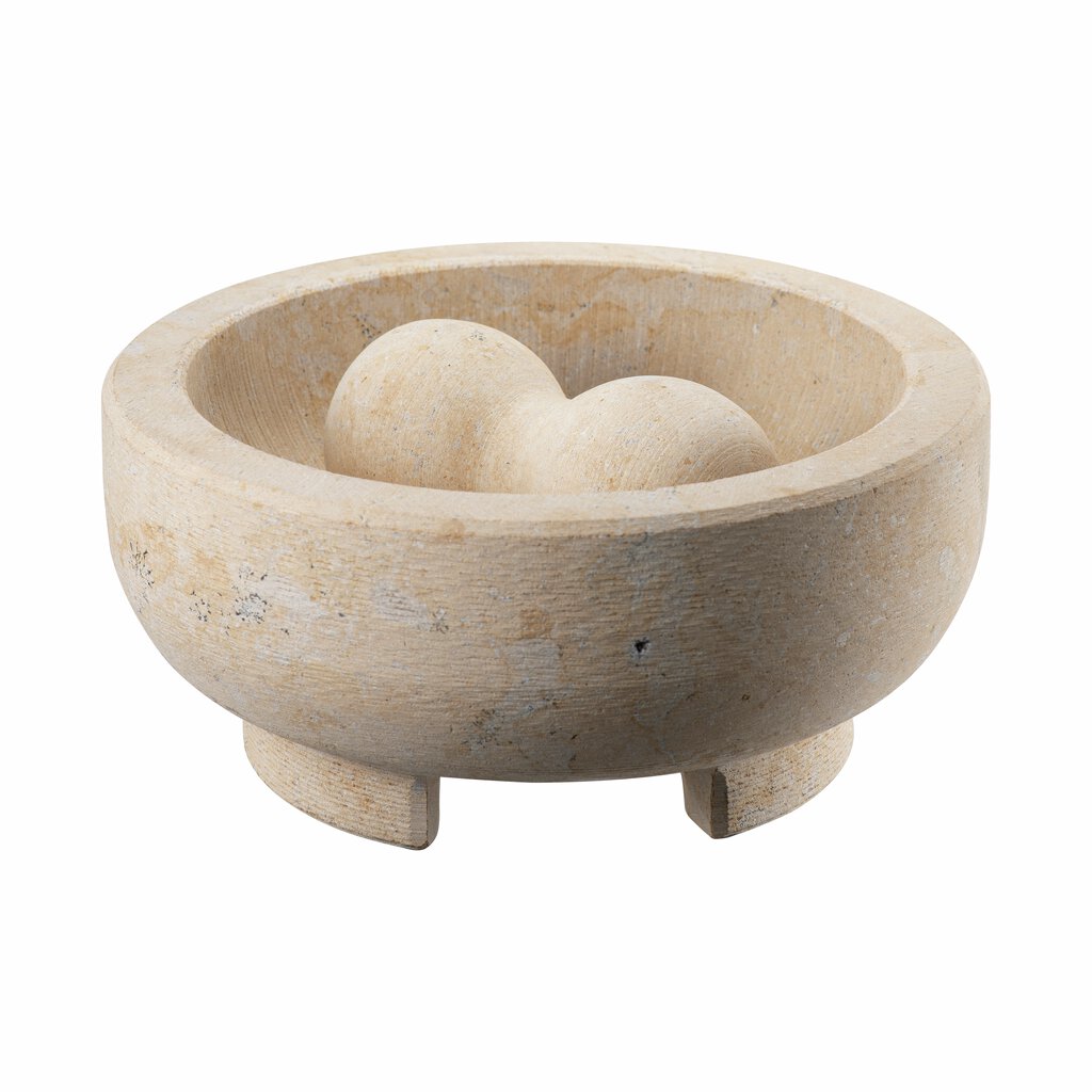 Sabor  Mortel 20 cm beige marmor