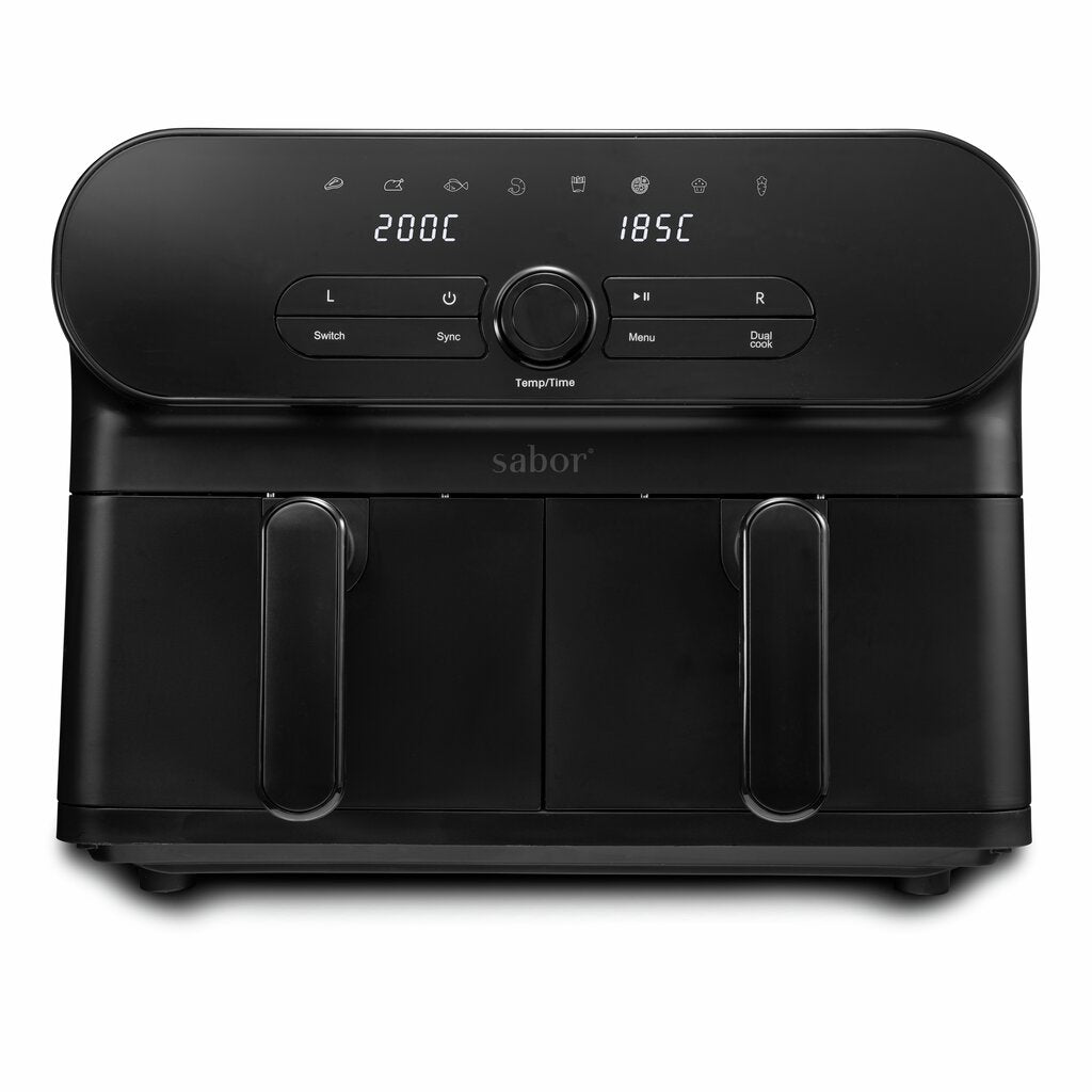 Sabor  Duett airfryer dubbel 11 L matt svart