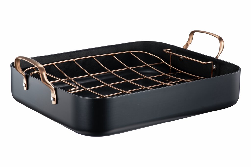 Modern House Black Copper Ugnsform med galler 8,5 l