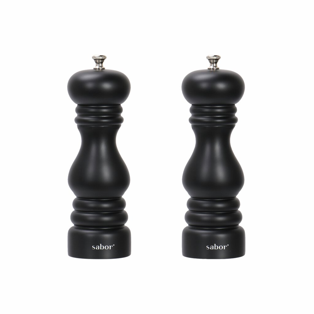 Sabor  Salt- och pepparset matt svart