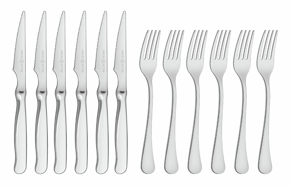 Anders Petter Steel Essentials Bestickset 12 delar-Holykitchen