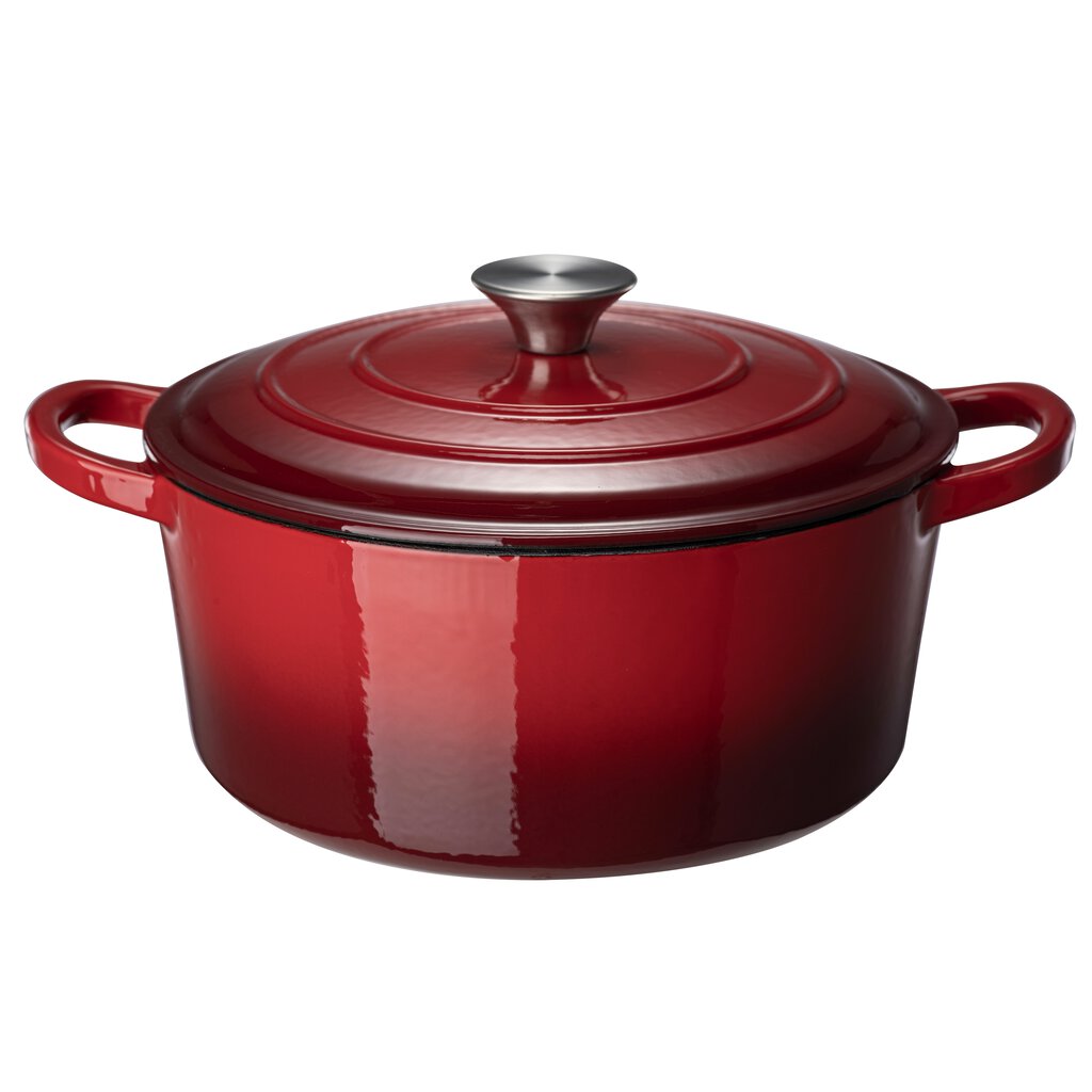 Sabor Basic Gjutjärnsgryta 4,2 l Röd-Holykitchen