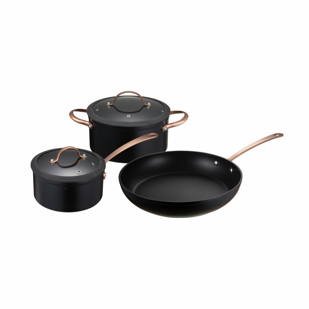 Modern House Black Copper Grytsats s/3 4,5/ 1,5 l/ D28 cm-Holykitchen