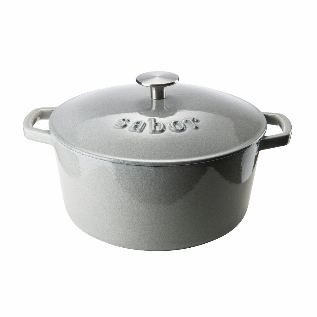 Sabor Gjutjärnsgryta 4,4 L storm grey-Holykitchen