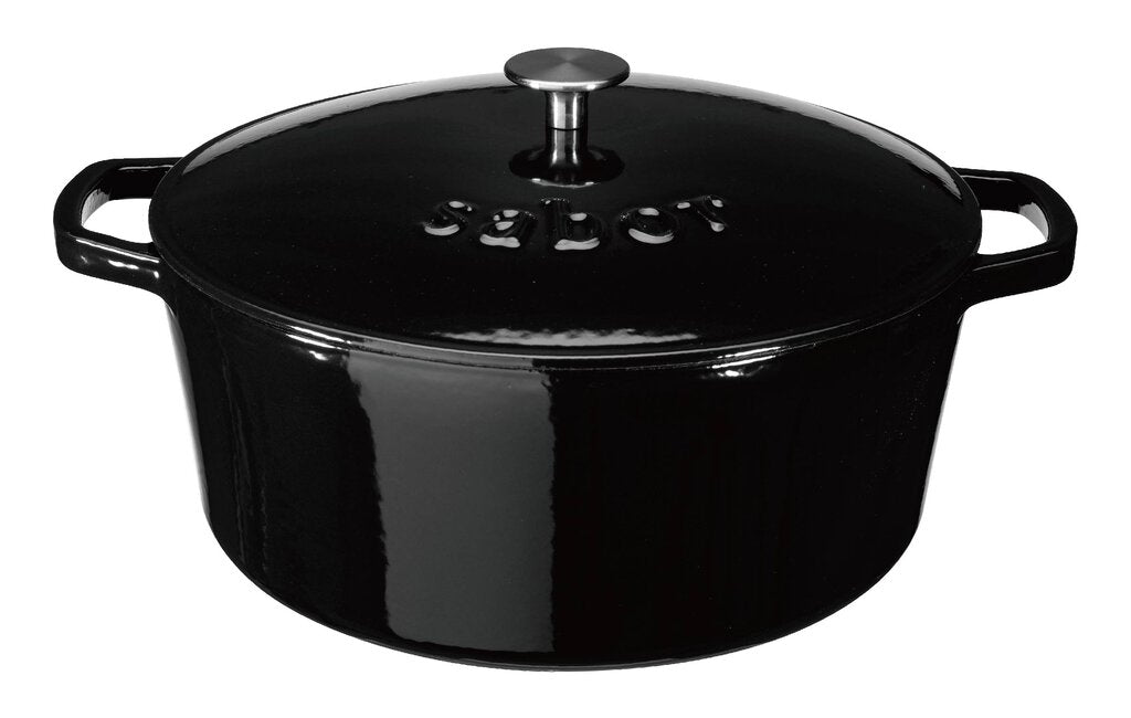 Sabor  Gjutjärnsgryta 32 cm 9,5 L svart