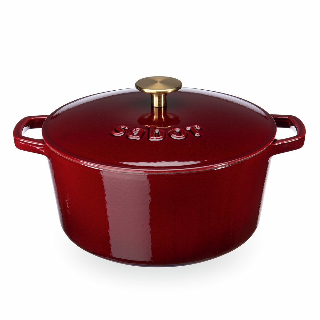 Sabor Gjutjärnsgryta 4,4 L zinfandel/mässing-Holykitchen