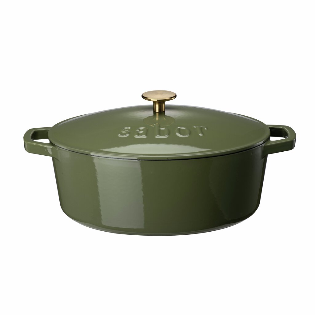 Sabor Gjutjärnsgryta 5,7 L oliv-Holykitchen