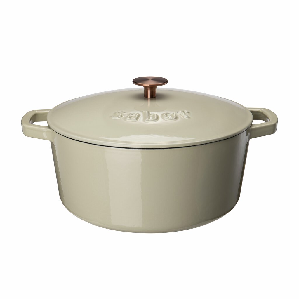 Sabor  Gjutjärnsgryta 6,7 L varmgrå