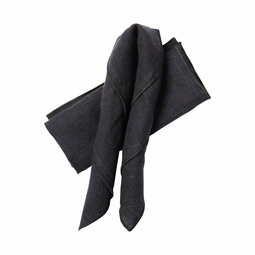Stiernholm Kirei Linservett 2-pack svart-Holykitchen