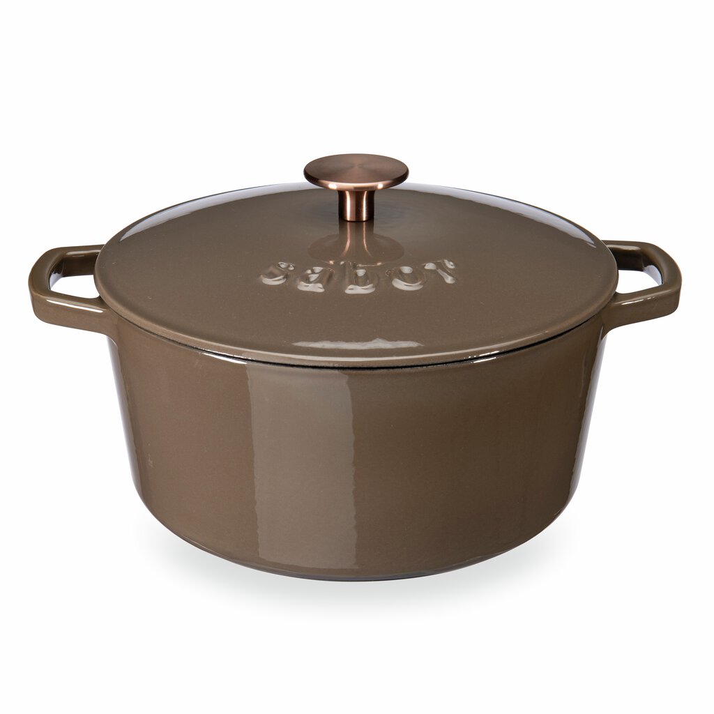 Sabor Gjutjärnsgryta 24 cm 4,4 L mahogny-Holykitchen