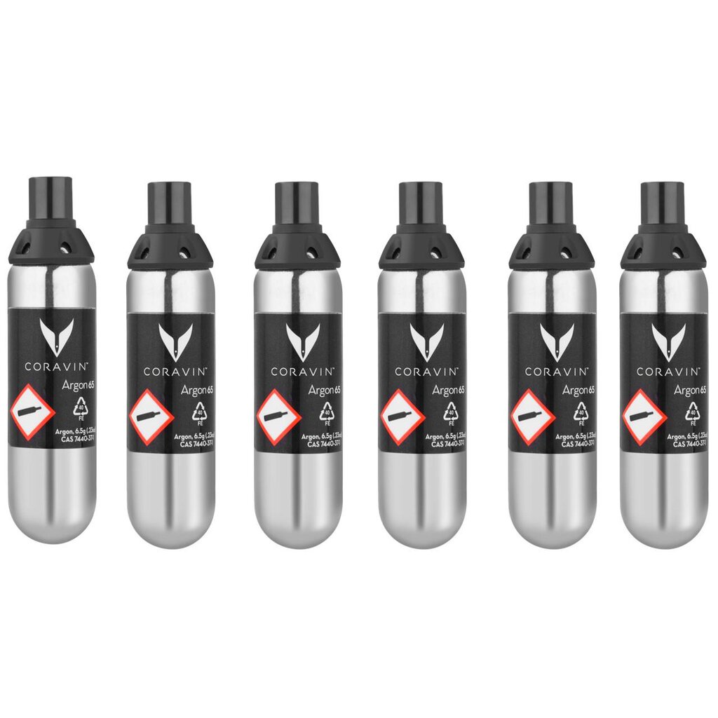 Coravin Pure Gaspatron 6-pack 6,5g/21mL-Holykitchen